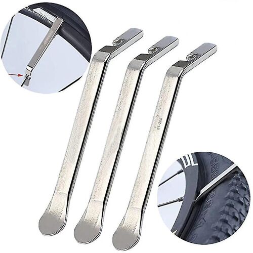 Bicycle Tire Lever Tyre Spoon Changing Tool, Stainless Steel Portable Set Of 3