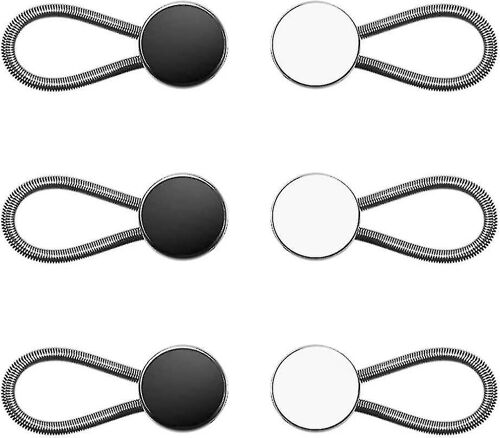 6 Pieces Lmell Collar Extenders Buttons, Elastic Metal Button Extender Neck Gift