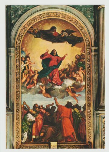 Carte Postale Venezia, Église De S. Marie Glorieuse Des Moines, Frari, Titien - L'assomption