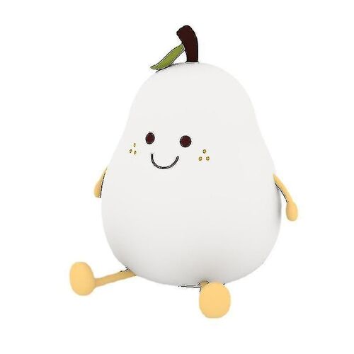 Lumière De Nuit Mignonne Smile Pear, Lumière De Nuit Dimmable Pour Enfants (1pc, Blanc)