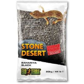 Exo Terra Substrat Désert De Pierres Bahariya 20kg - Noir - Pour Reptiles