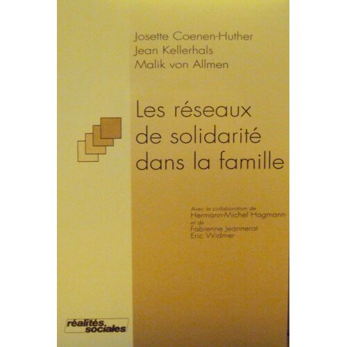 Les Reseaux De Solidarité Dans La Famille