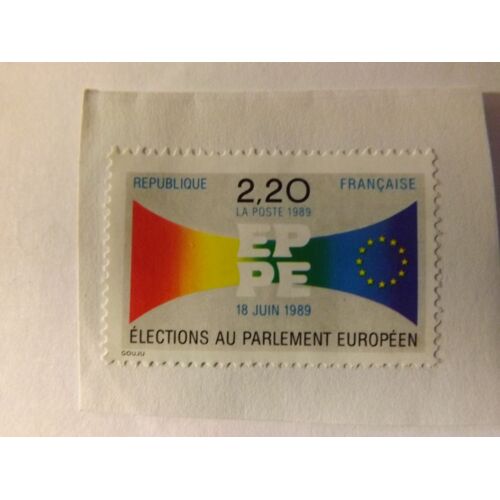 Timbre Elections Au Parlement Europeen 18 Juin 1989