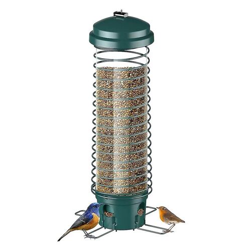 Bird Feeder for Outside, Squirrel Proof Bird Feeders for Outdoors Hanging, Metal Wild Bird Seed Fee