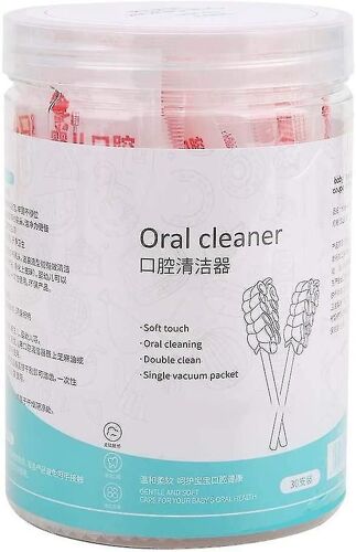 30 Pcs Baby Oral Cleaner Tooth Tongue Brush Infant Tongue Cleaner Dental Care