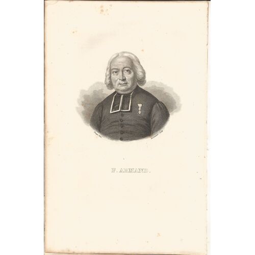 [Xixème] Gravure Sur Acier  "Armand (Félix)" 1742-1823. Portrait En Buste
