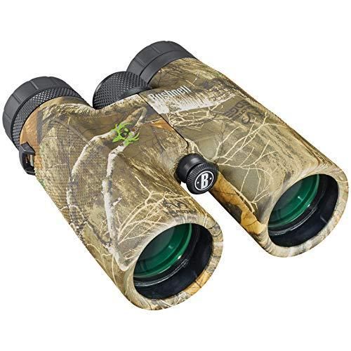 Bushnell Jumelles pour Adultes Powerview 10x42 Noir Prisme Porro Camouflage Grossissement Puissant Lumineuses 141042RB