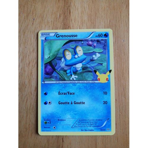 Carte Pokémon 2021 Mc Donald's Grenousse 22/25