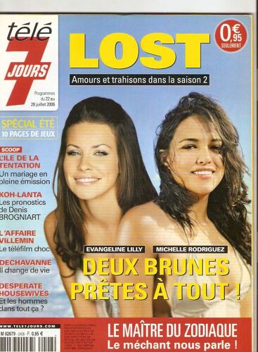 T7j Claire Keim 1/2p/ Evangeline Lilly Michelle Rodriguez Lost 3p/ Yves Renier 1/2p/ Jamel Debbouze 1.5p/ Barbara Schulz 1.5p/ Yannis  Baraban 1.5p/ Katherine Heigl 1/2p/ Jennifer Beals 1/2p/ Carole Gaessler 1.5p/ Buffy 1/2p/  2408