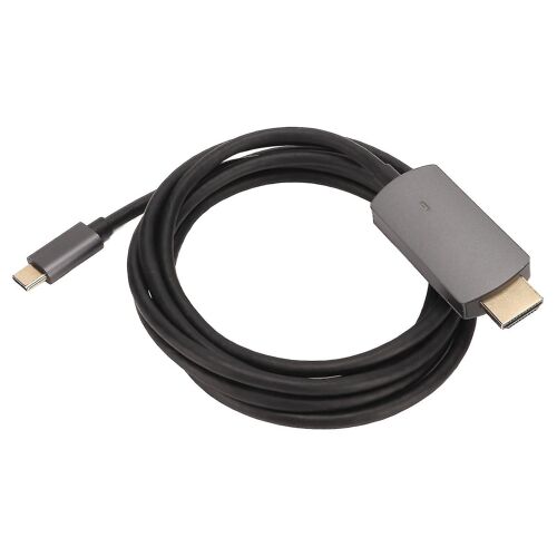 Type C To Hd Multimedia Interface Adapter 4k 30hz Plug And Play Screen Converter Cable For Laptop Phone Projector Gray