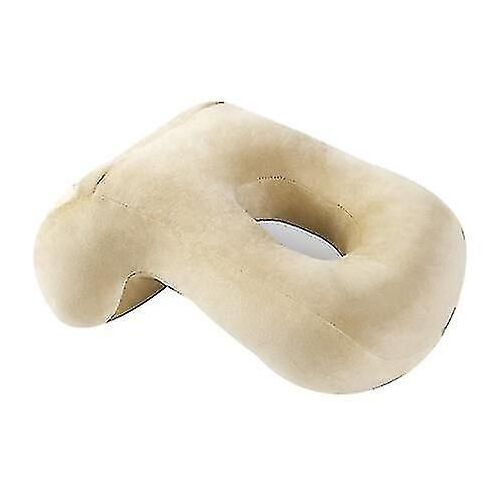 Memory Foam Nap Pillow Multifunctional Hollow Plush Solid Color Pillow