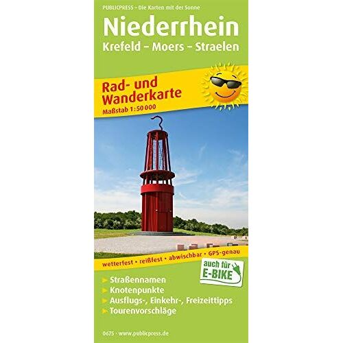 Niederrhein, Krefeld - Moers - Straelen 1:50 000