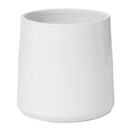 Paris Prix - Cache Pot En Céramique "Tolga" 28cm Blanc