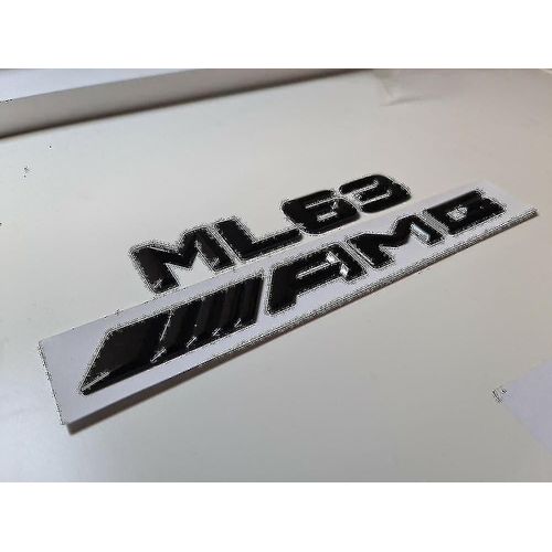 Ml63 Amg Gloss Black Letter Number Rear Boot Badge Emblem Ml Class Mercedes