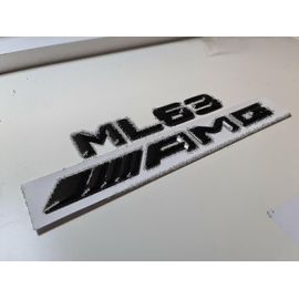 Ml63 Amg Gloss Black Letter Number Rear Boot Badge Emblem Ml Class Mercedes