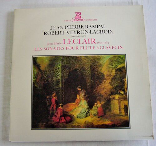 Jean-Pierre Rampal / Robert Veyron-Lacroix / Jean-Marie Leclair Les Sonates Pour Flûte & Clavecin 2 X 33t Stéréo Erato