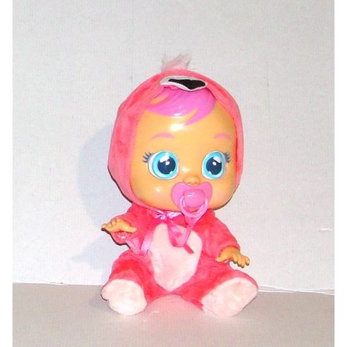 Poupon Bébé Cry Babies Fancy Sonore  Qui Pleure De Vraies Larmes Pyjama Flamant Rose Imc Toys
