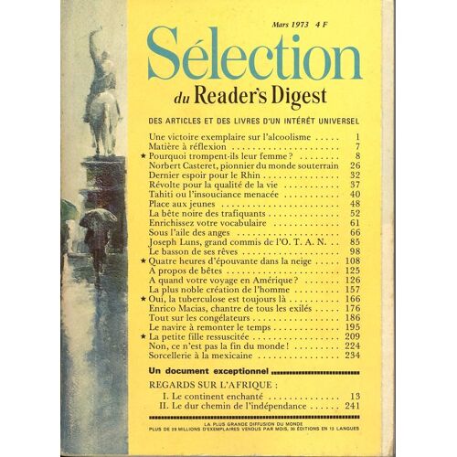 Selection Du Reader's Digest 197303 - Mars 1973