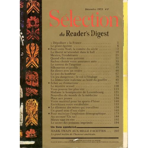 Selection Du Reader's Digest 197312 - Décembre 1973