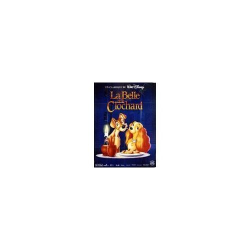 La Belle Et Le Clochard - Walt Disney - Affiche De Cinéma Pliée 80x60 Cm