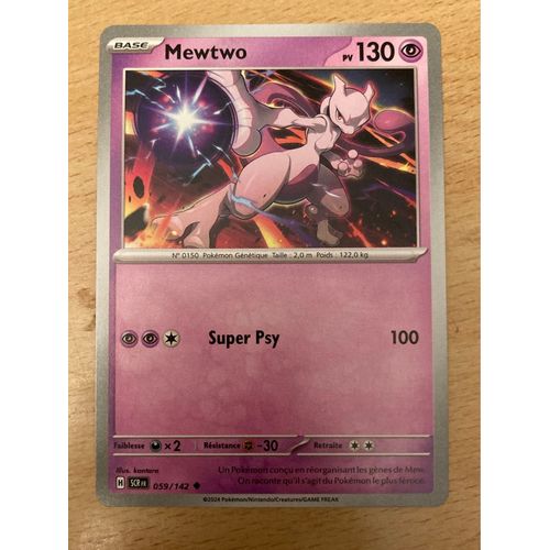 (707) Mewtwo 59/142 Pokemon 