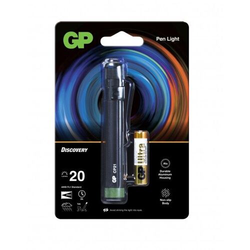 GP Discovery CP21 - Lampe torche stylo 20 lumens - 1 pile LR3/AAA fournie