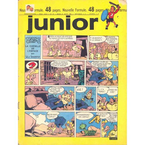 Junior, Supplément Illustré De L'hebdo Chez Nous, N°35 Du 25 Aout 1969 35