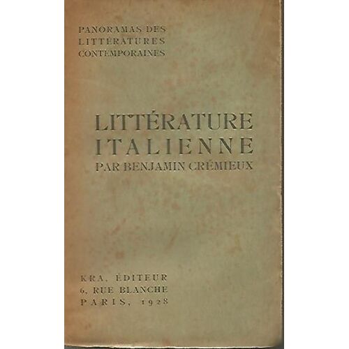 Littérature Italienne