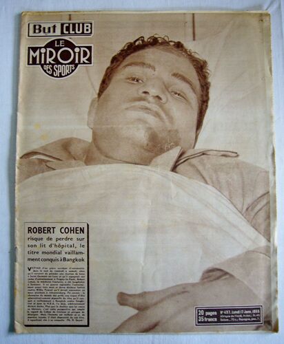 But Et Club - Le Miroir Des Sports N° 497 Du 17 Janvier 1955 Robert Cohen Sur Son Lit D'hôpital