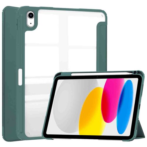 imoshion Coque tablette rigide Trifold iPad 11 (2025) 11 pouces A16 / iPad 10 (2022) 10.9 pouces Vert