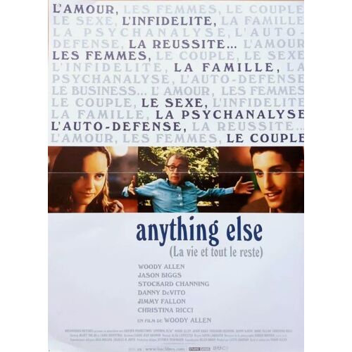 Anything Else (La Vie Et Tout Le Reste) - Affiche Originale De Cinéma - Format 40x60 Cm - Un Film De Woody Allen Avec Jason Biggs, Christina Ricci, Jimmy Fallon, Stockard Channing - Année 2003