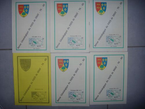 Généalogie Normandie: 6 Revue Généalogique Du Pays De Bray 1999-2000