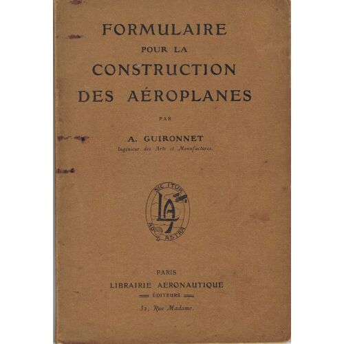 Formulaire Pour La Construction Des Aeroplanes
