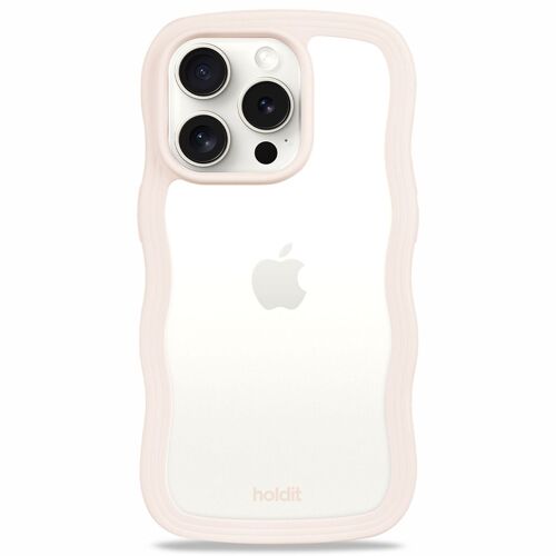 Holdit Coque Wavy Iphone 15 Pro Max Light Beige / Transparent