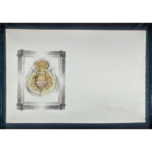 Lithographie Cyrano De Bergerac Planche N° 6 R. Carrance Papier Vélin D’Arches