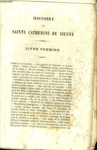 Histoire De Sainte Catherine De Sienne.