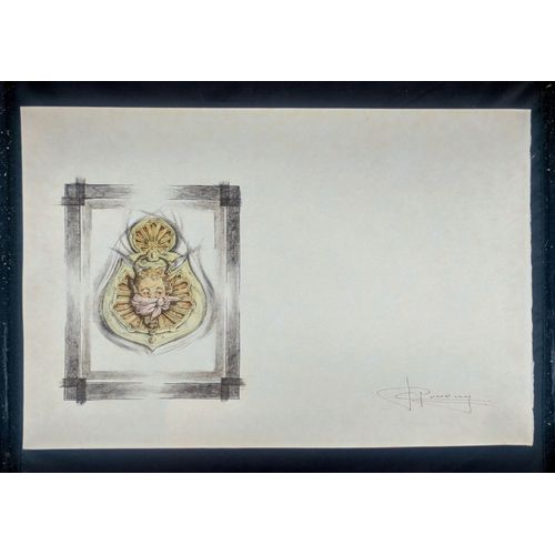 Lithographie Originale Cyrano De Bergerac Planche N° 6 R. Carrance Papier Japon