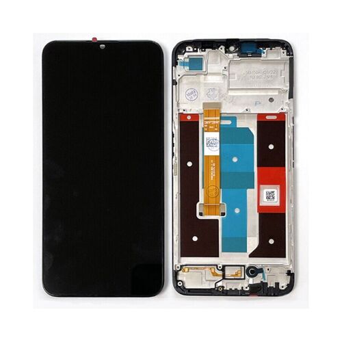 Ecran Lcd + Vitre Tactile Avec Châssis Pour Realme C35 Rmx3511 Noir Oem + Outils