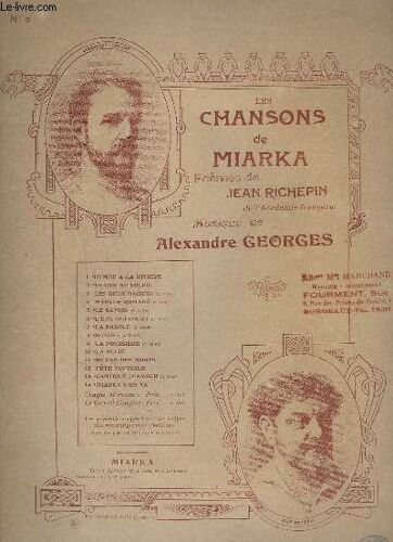 Les Chansons De Miarka - N° 6 : L'eau Qui Court - Piano + Chant.