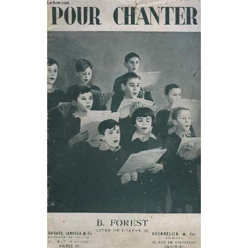 Pour Chant - Livre De L'eleve Partie 1 - L'enseignement Du Chant A L'ecole Primaire.