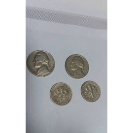 Usa Lot Monnaies Cents Dîme Dollars Lot De 4 Ref 3322