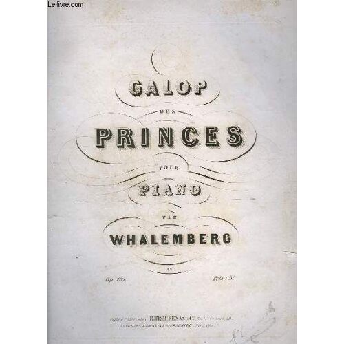 Galop Des Princes Pour Piano - Op.101.