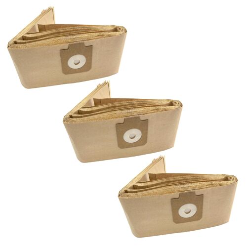 vhbw 30x sacs compatible avec Kärcher -523, 6.903-405, 6.904-118, 6.906-118, T 201 / T201, T 251 / T251 aspirateur - papier, couleur sable