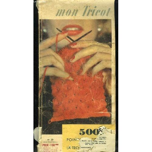 Mon Tricot N° 20. Sommaire: Les Termes De Tricot, Points De Tricot, La Page Des Debutants, Lexique Des Termes Du Tricot...