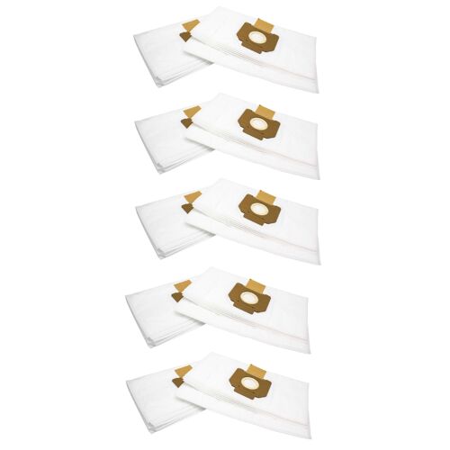 vhbw 50x sacs compatible avec Nilfisk Alto Attix 30, Attix 30-01, Attix 30-01 PC, Attix 30-11 PC aspirateur - microfibres non tissées, blanc