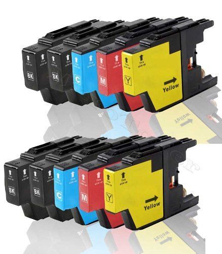 10 x Cartouches d'encres compatible pour LC 1280 LC1280 Brother MFC-J 6510 DW MFC J625 DW MFC-J 6710 DW MFC-J 6910 DW MFC-J 825 DW MFCJ835 DW