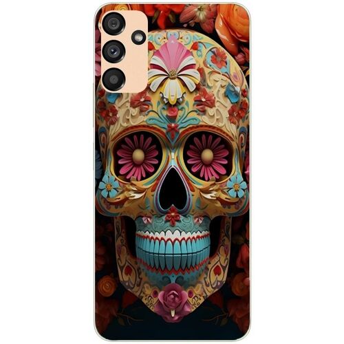 Coque Pour Galaxy A23 Tete De Mort Mexicaine