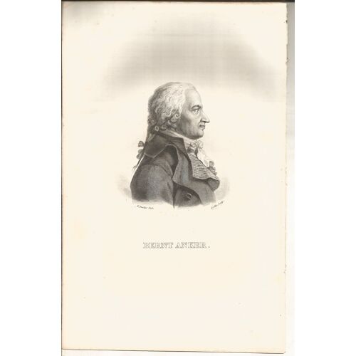 [Xixème] Gravure Sur Acier " Bernt Anker" (1746-1805) Un Bienfaiteur De Christiania(Aujourd'hui Oslo) Et De La Norvege