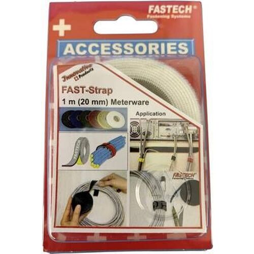Fastech Klettverschluss 1m 20mm blanc