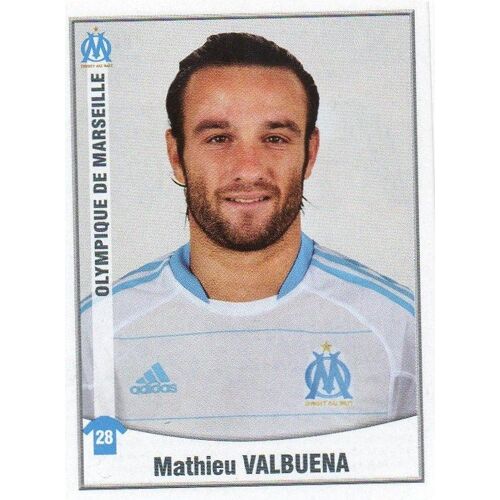 Image Panini Foot 2011 Mathieu Valbuena N°255 Marseille